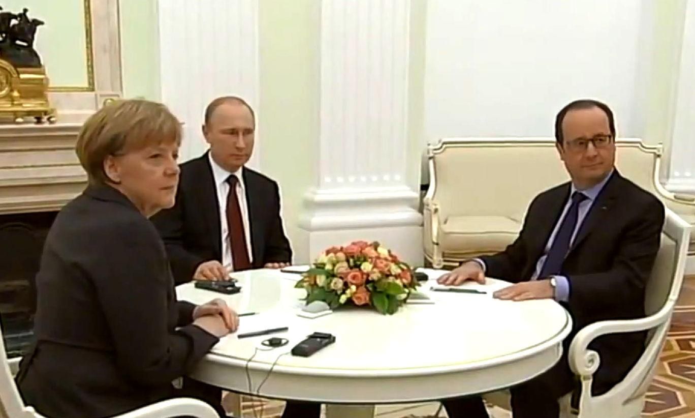 Путін, Меркель і Олланд радилися 5 годин про ситуацію в Україні, результату – нуль