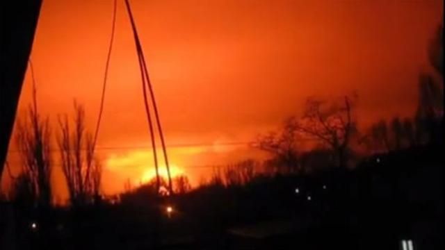 Донецкие террористы заявили, что украинская артиллерия попала в военный химический завод