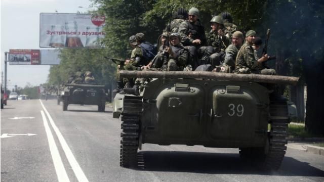 В направлении Дебальцево прошла колонна российской военной техники