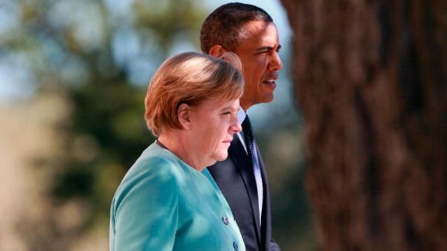 Пресс-конференция Меркель и Обамы в отношении Украины (Онлайн)