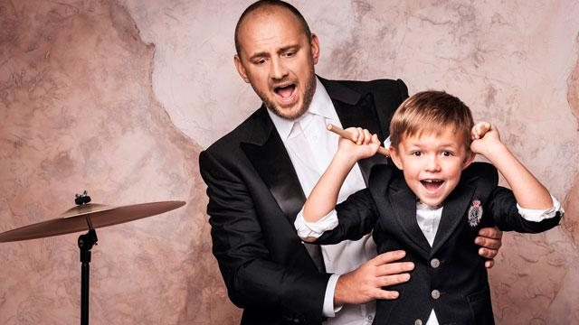 Потап снялся в фотосессии с шестилетним сыном