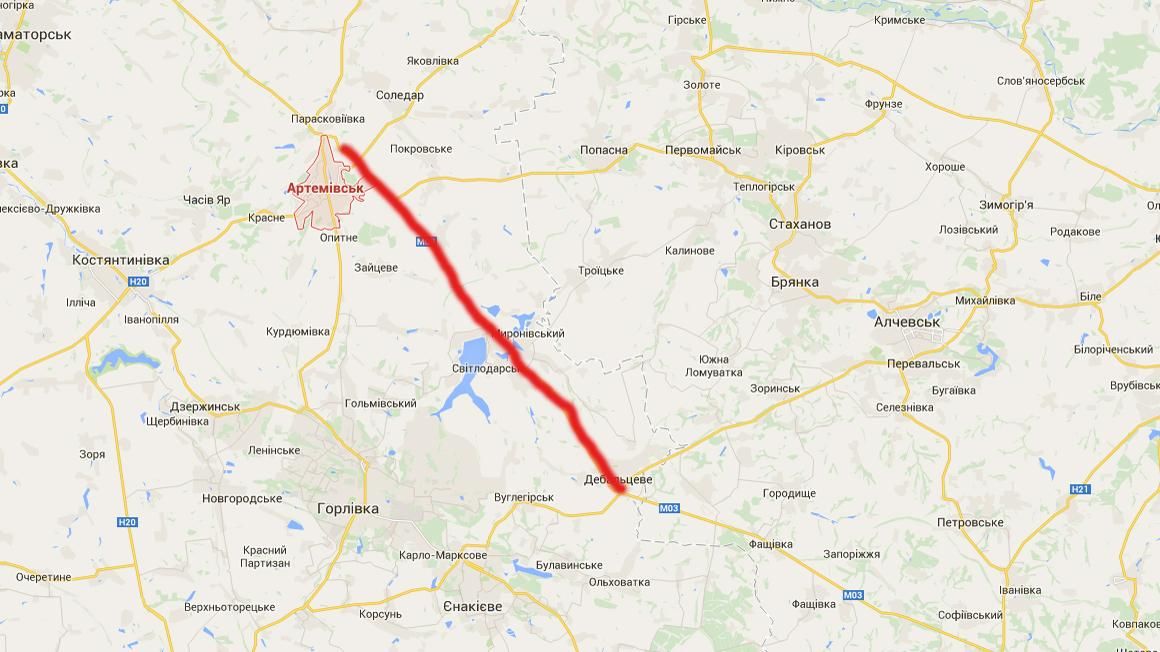Террористы заблокировали и заминировали трассу Артемовск Дебальцево — Семенченко Террористы заблокировали и заминировали трассу Артемовск Дебальцево — Семенченко