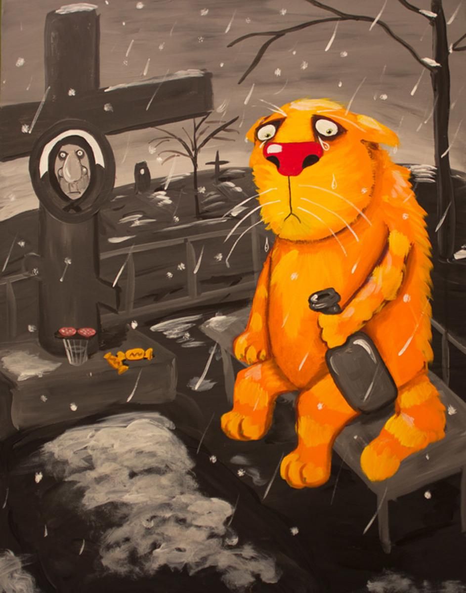 Российский художник изобразил реалии жизни в России Российский художник изобразил реалии жизни в России