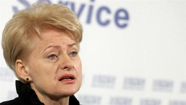 Мінські домовленості — абсолютно слабкі, — Грібаускайте Мінські домовленості — абсолютно слабкі, — Грібаускайте