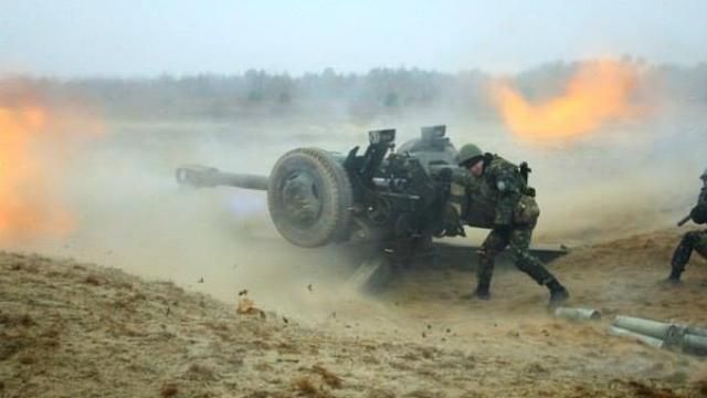 Бойцы АТО уничтожили бронетехнику террористов в Широкино