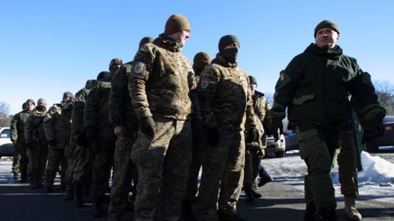 Бойцы батальона "Сич" отправились в зону АТО Бойцы батальона "Сич" отправились в зону АТО