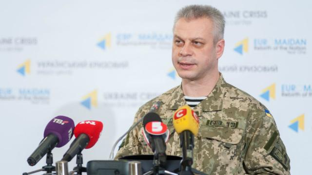 Лысенко уточнил, что за минувшие сутки в зоне АТО обошлось без потерь среди бойцов