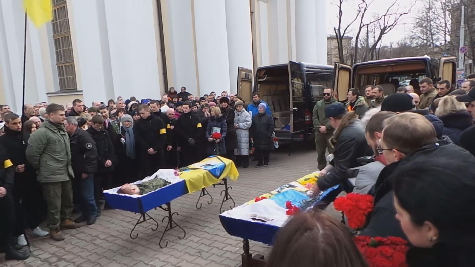 В Одессе прощались с погибшими бойцами "Азова"
