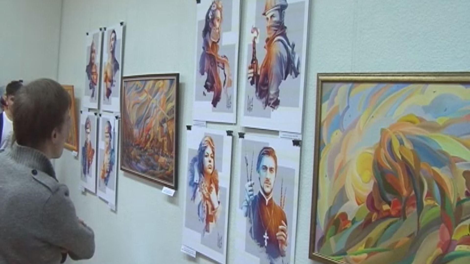 В Запорожье показали портреты украинских патриотов