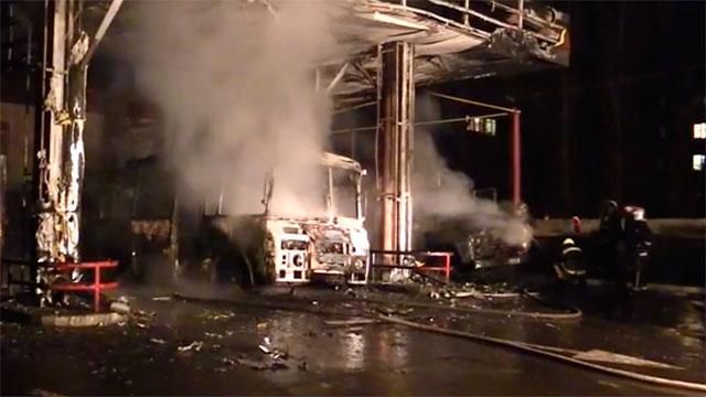 У Слов'янську стався вибух на АЗС У Слов'янську стався вибух на АЗС