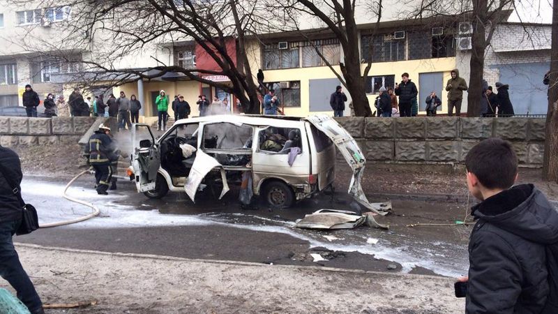 У Харкові вибухнув автомобіль комбата "Слобожанщини": є постраждалі