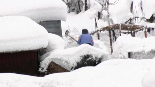 Болгария страдает от сильных снегопадов