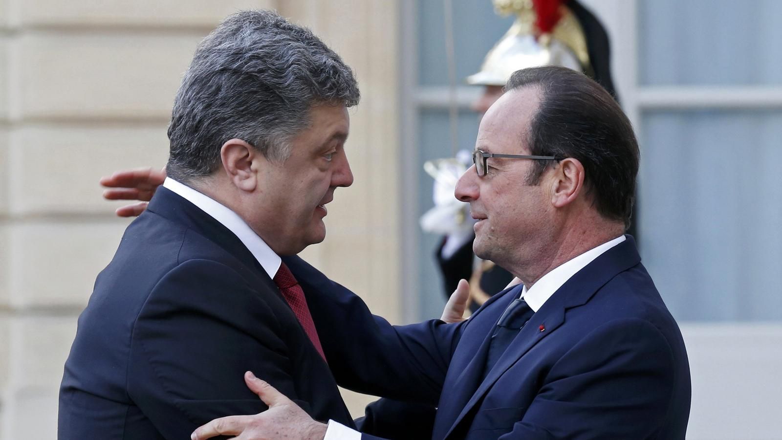 Порошенко і Олланд обговорили необхідність скасування візового режиму