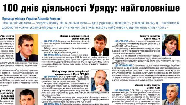 100 дней деятельности правительства 100 дней деятельности правительства