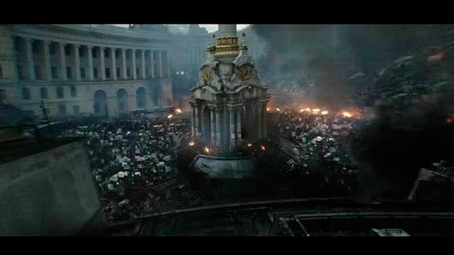 В фильме с Джорджем Клуни использовали кадры с Евромайдана В фильме с Джорджем Клуни использовали кадры с Евромайдана