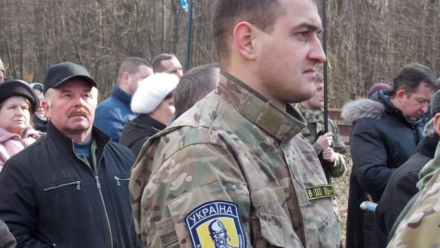 У Києві провели на чергову ротацію бійців націоналістичного батальйону "Січ"