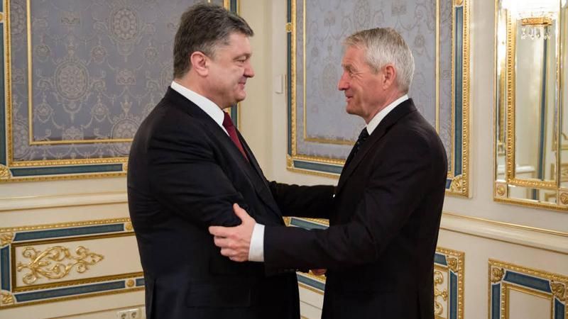 Порошенко закликав Раду Європи долучитись до проведення виборів на Донбасі Порошенко закликав Раду Європи долучитись до проведення виборів на Донбасі