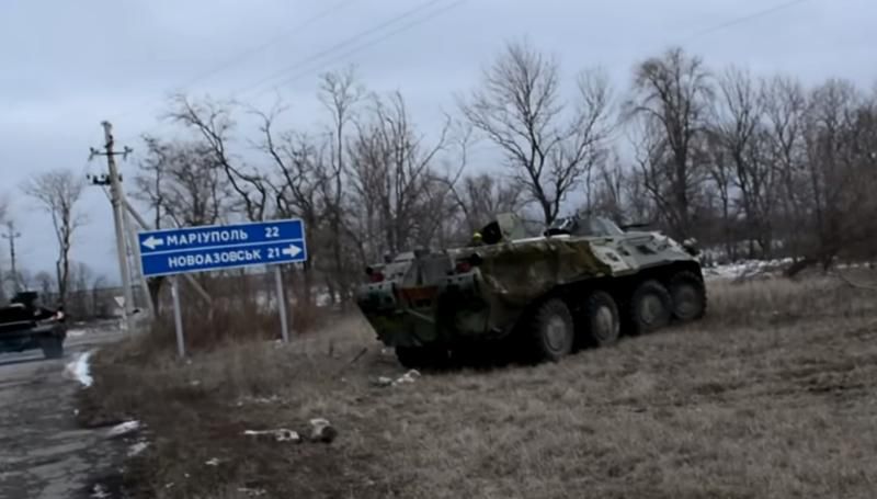 Террористы обстреляли позиции "Азова" возле Широкино
