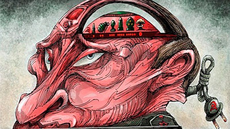 Путін у карикатурах: хворий, м’ясник, дитина Сталіна Путін у карикатурах: хворий, м’ясник, дитина Сталіна