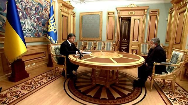 Появилось видео, как Порошенко попрощался с Коломойским