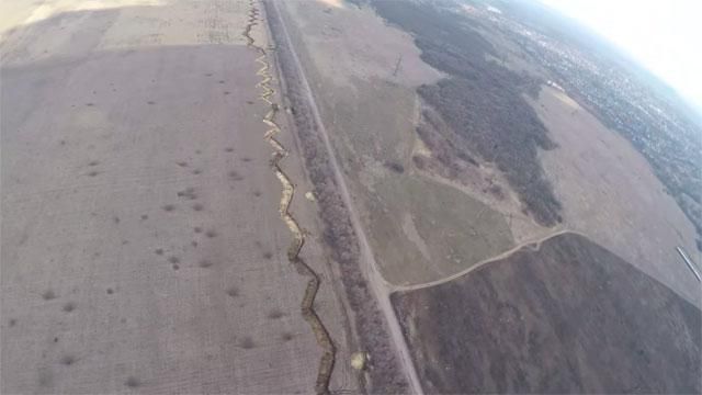 Український безпілотник зняв на відео позиції терористів