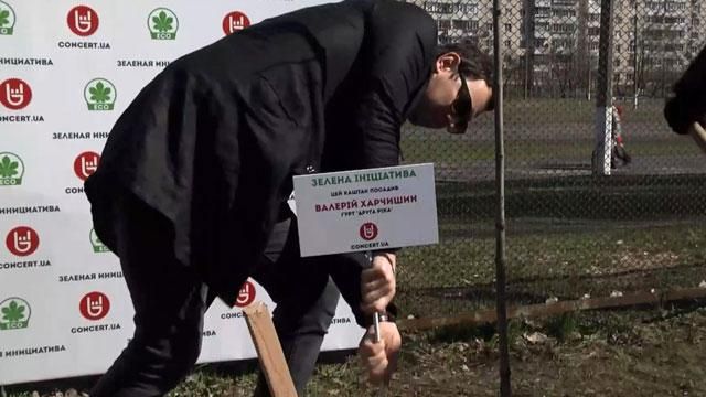 У Києві музиканти висадили іменну алею каштанів