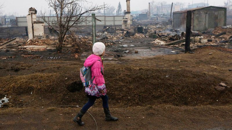 За добу площа пожеж в Росії подвоїлась