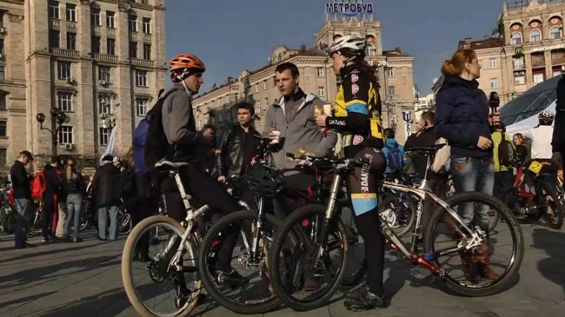 У Києві пройшла акція "Велосипедом на роботу"