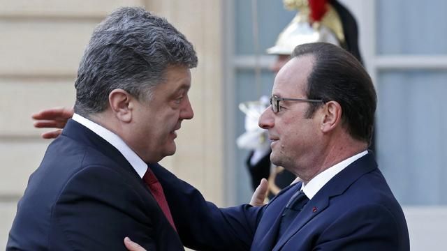 Порошенко приехал к Олланду Порошенко приехал к Олланду