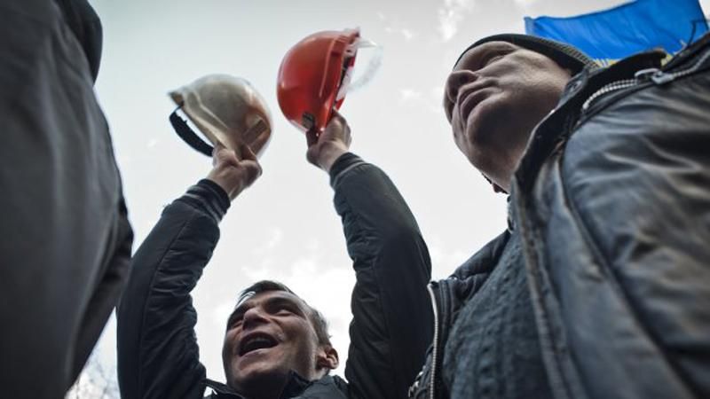 Шахтарі припинили акції протесту в Києві до понеділка