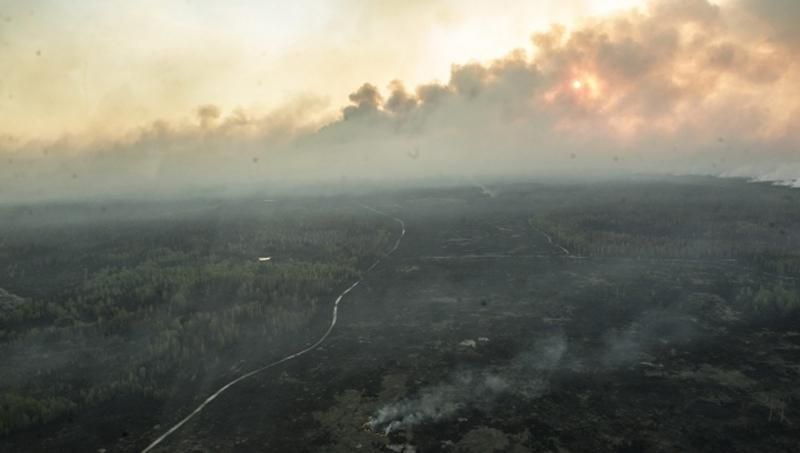 У Чорнобильській зоні продовжують гасити пожежу 