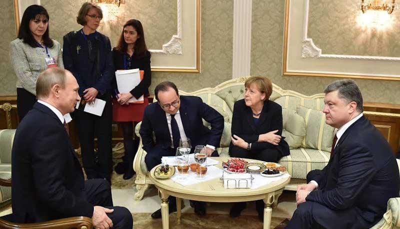 Путін погодився з розміщенням миротворців на Донбасі Путін погодився з розміщенням миротворців на Донбасі