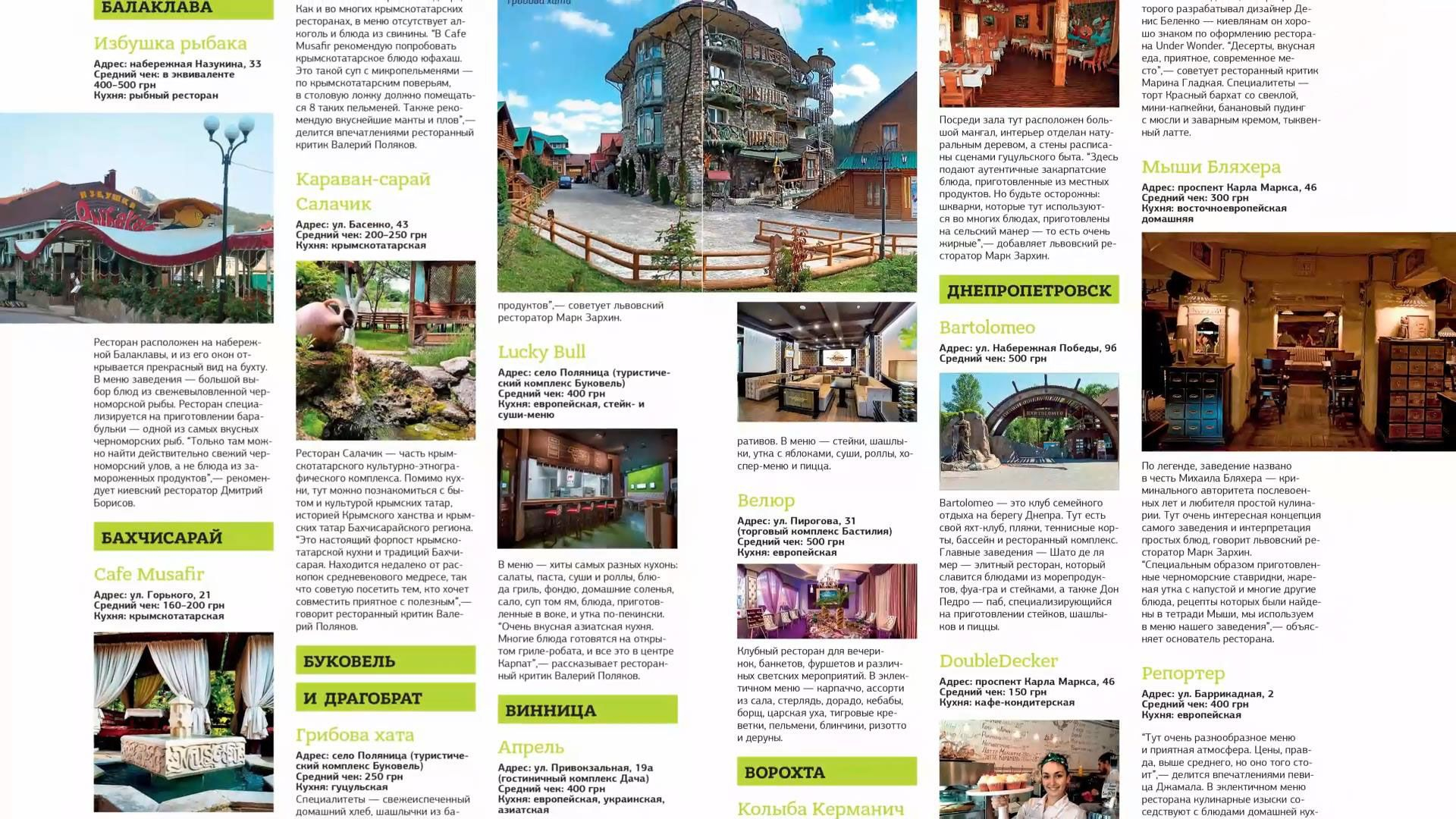  ТОП-100 лучших ресторанов Украины