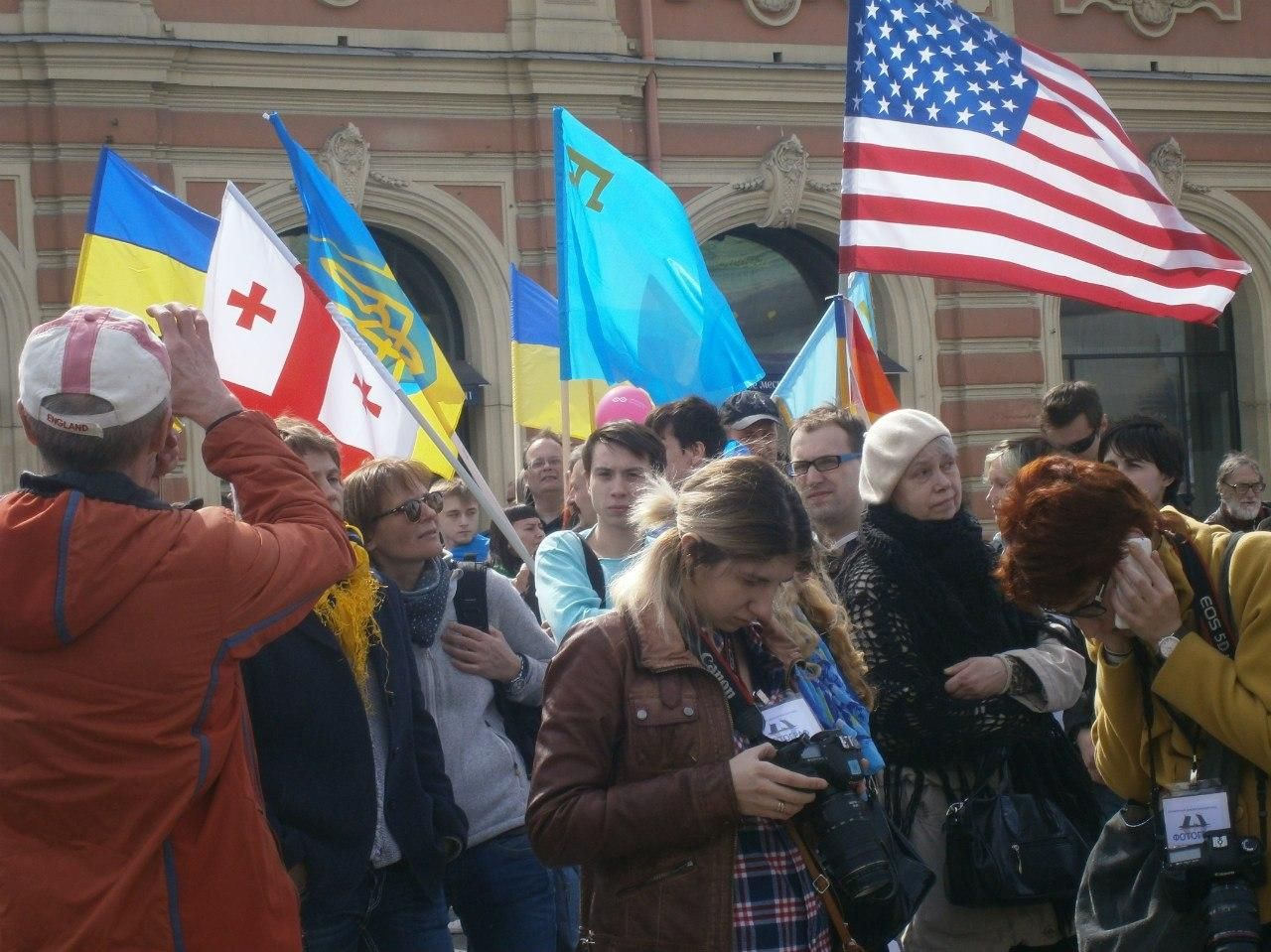 У Росії перше травня пройшло під гімн України