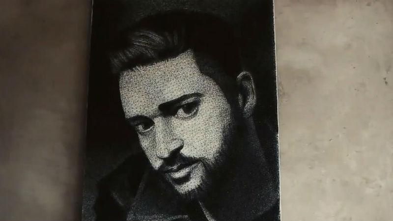 Український митець підкорив Youtube портретом із цвяхів Український митець підкорив Youtube портретом із цвяхів