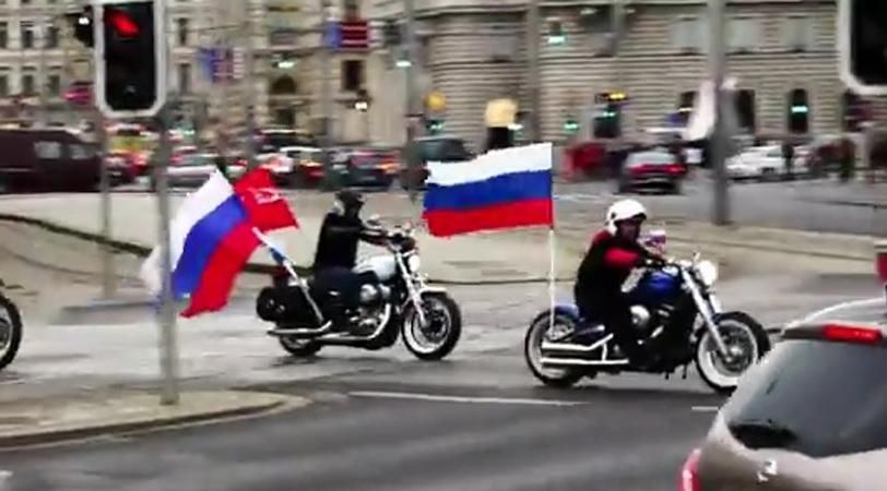 Путинские "Ночные волки" подняли шум в Вене