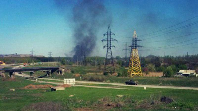 У Донецьку вибухнула машина з боєприпасами