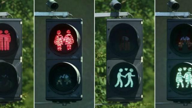 У Відні створили спеціальні світлофори для геїв 
