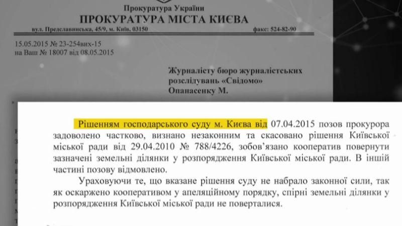 Почему прокуратура не спешит возвращать киевлянам незаконно отобранные земли