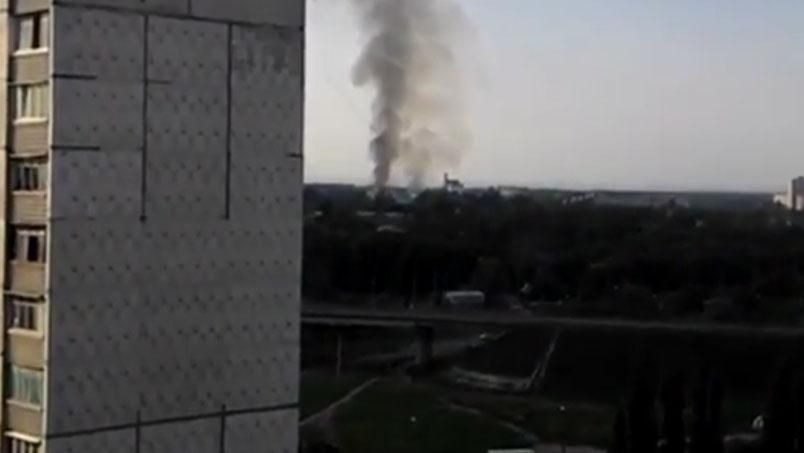 У Харкові сталась масштабна пожежа у військовій частині У Харкові сталась масштабна пожежа у військовій частині