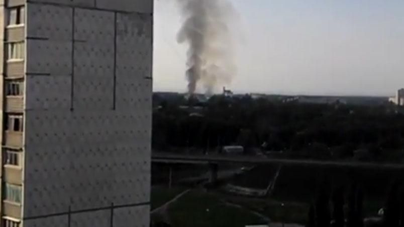 В Харькове произошел масштабный пожар в воинской части