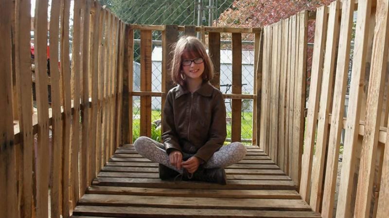 9-летняя девочка своими силами строит приюты для бездомных