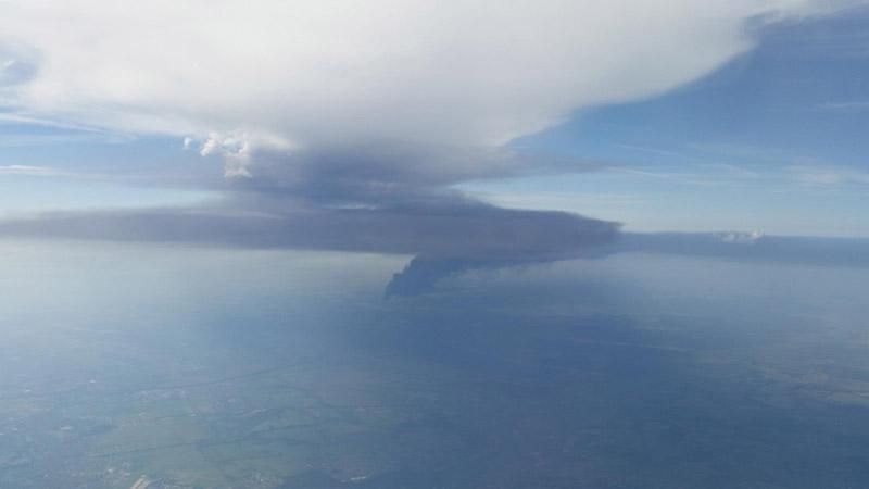 Пожежа під Києвом: вигляд з літака Пожежа під Києвом: вигляд з літака