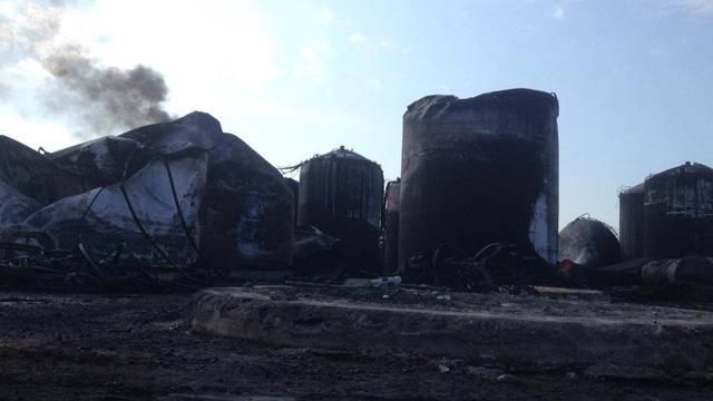 Пожар под Киевом: Горит один резервуар
