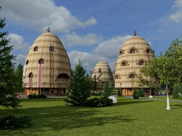 Біля Львова збудують еко-готель у формі солом’яних копиць