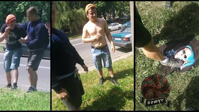 У Мінську хлопця змусили зняти футболку із зображенням Путіна У Мінську хлопця змусили зняти футболку із зображенням Путіна