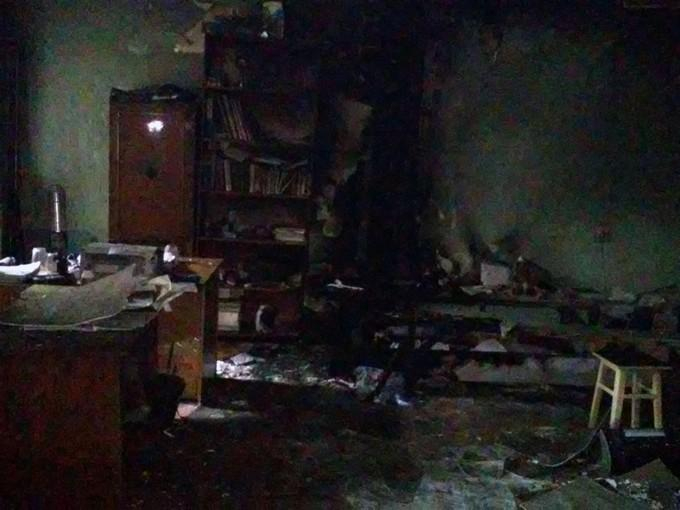 Офис "Свободы" горел в Херсоне