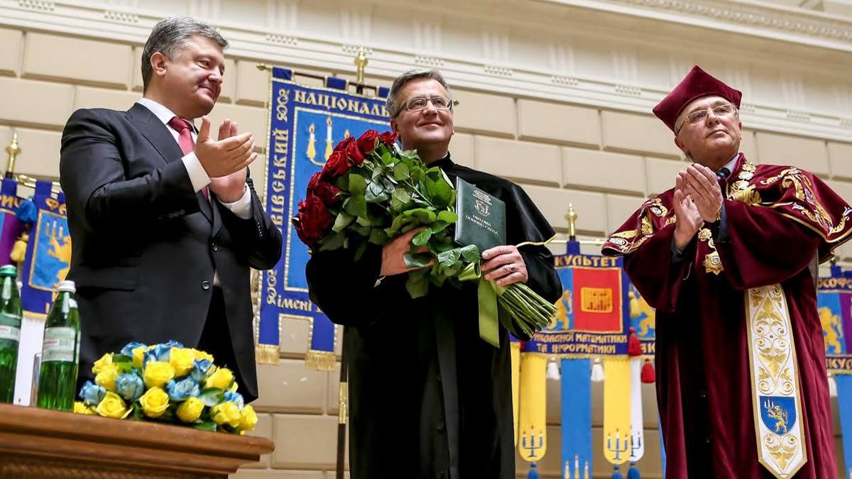Польский президент стал почетным доктором Львовского университета