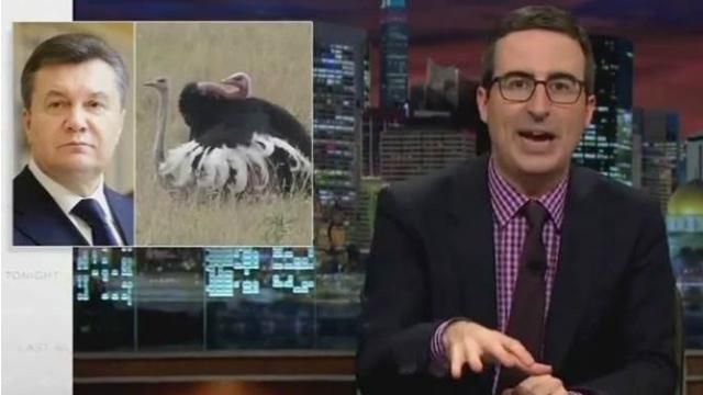 Страуси дійшли до США: в американському шоу висміяли інтерв’ю Януковича Страуси дійшли до США: в американському шоу висміяли інтерв’ю Януковича