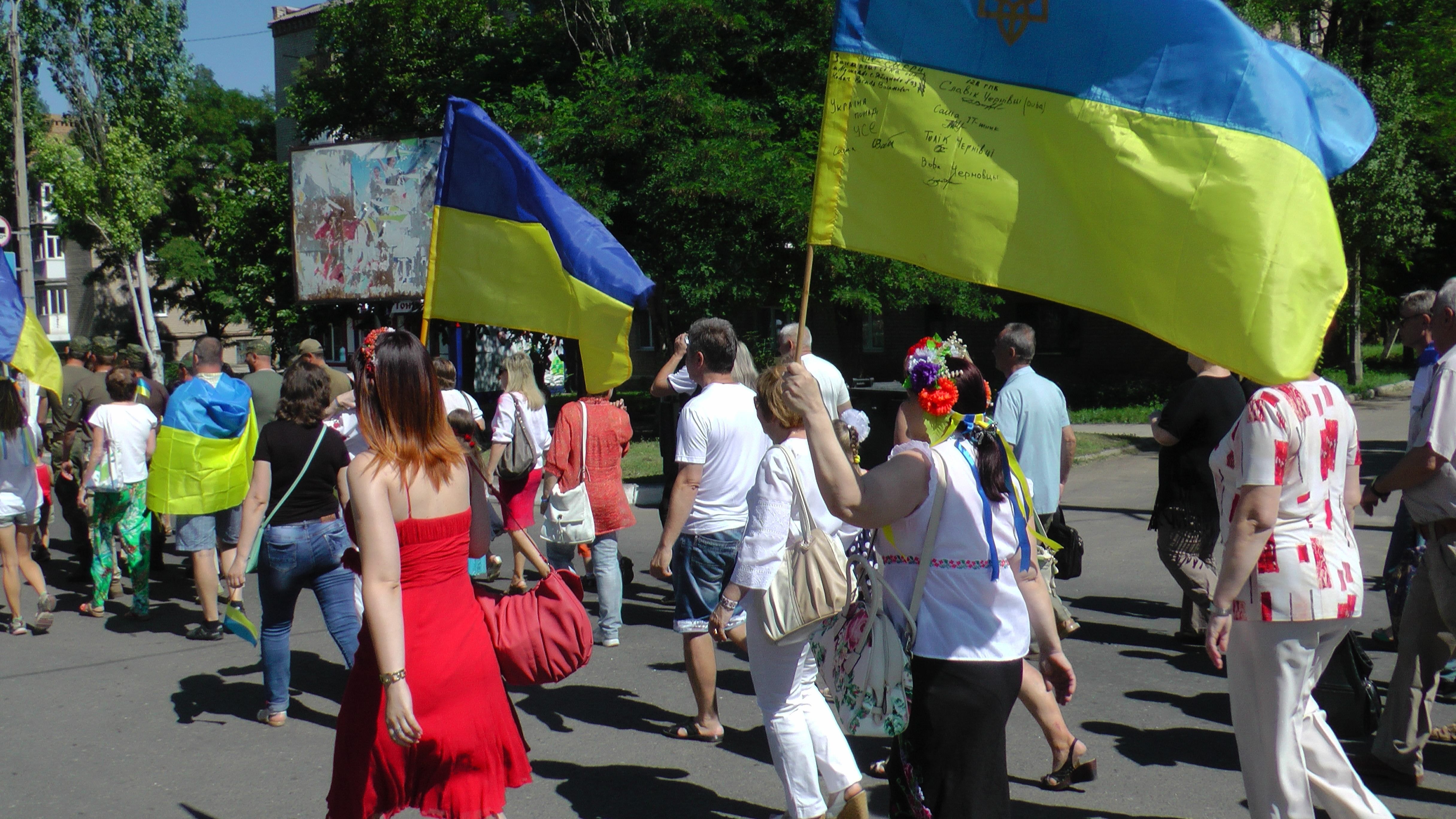 В Артемовске отметили годовщину освобождения города от террористов - 7 июля 2015 - Телеканал новин 24
